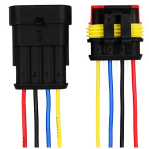 Kablolu 4-Pin Su Geçirmez Konnektör Takımı