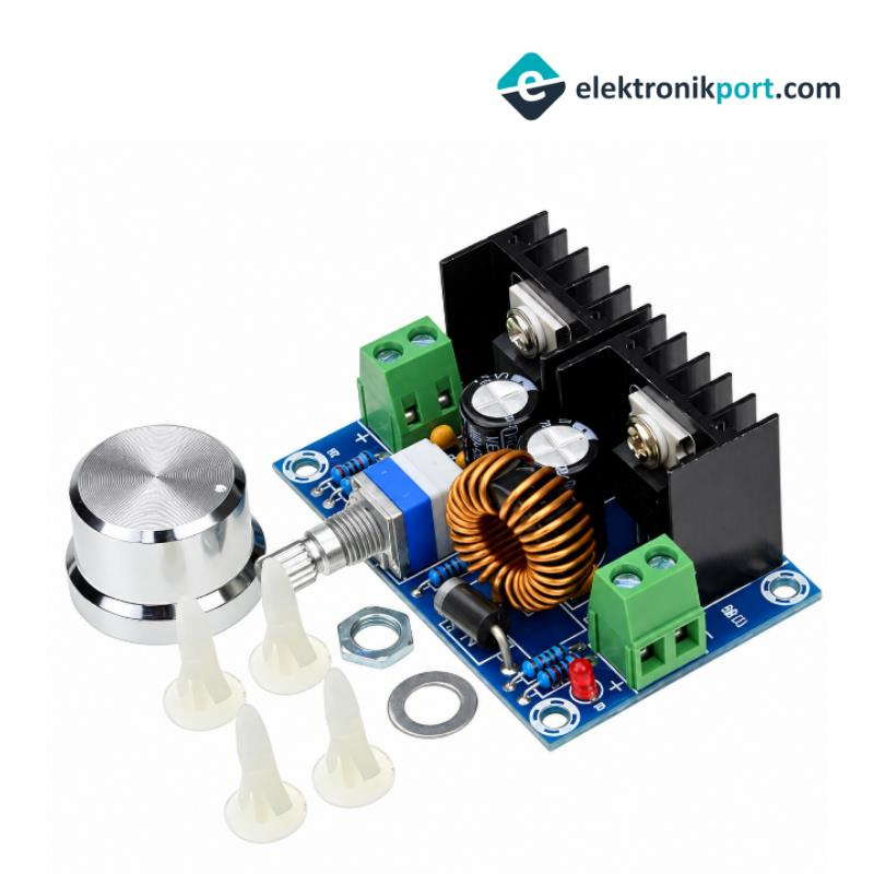 XL4016 200W 8A DC-DC Voltaj Düşürücü - Pot Ayarlı Step Down