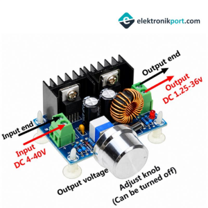 XL4016 200W 8A DC-DC Voltaj Düşürücü - Pot Ayarlı Step Down
