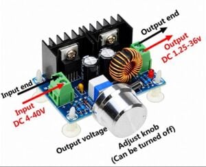 XL4016 200W 8A DC-DC Voltaj Düşürücü - Pot Ayarlı Step Down