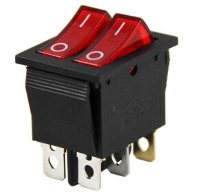 IC-101 İkili Işıklı Anahtar On-Off 6P