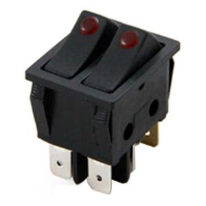 IC-102  İkili Nokta Işıklı Anahtar On-Off 6P