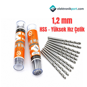 Matkap Ucu 1,2mm (HSS Yüksek Hız Çelik)