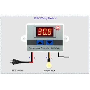 XH-W3001 220V AC Dijital Termostat (Sıcaklık Kontrol Devresi)