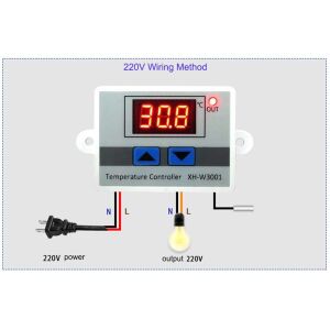 XH-W3001 220V AC Dijital Termostat (Sıcaklık Kontrol Devresi)