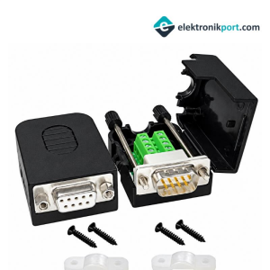 D-Sub DB9 9 Pin Erkek Terminal Block Adaptörü