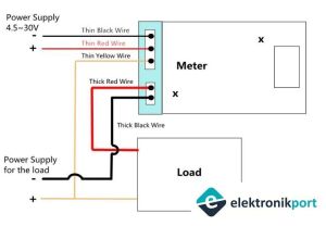 Dijital voltmetre ampermetre DC 100V 10A  0.56 inch  (mavi + kırmızı) çift renk LED gösterge