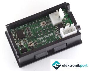 Dijital voltmetre ampermetre DC 100V 10A  0.56 inch  (mavi + kırmızı) çift renk LED gösterge