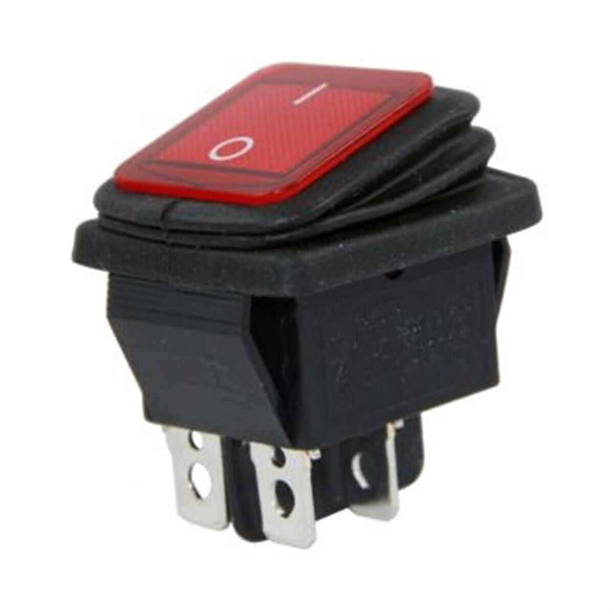 IC-104W  Geniş Işıklı Anahtar On-Off 4P Körüklü