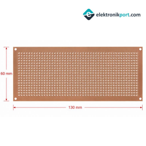 Delikli Plaket 60x130mm Pertinaks