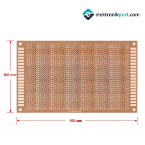 Delikli Plaket 100x150mm Pertinaks