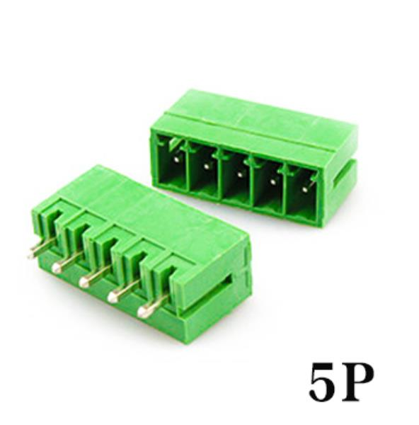 Geçmeli Klemens 5 Pin 3,81mm Erkek 180 Derece