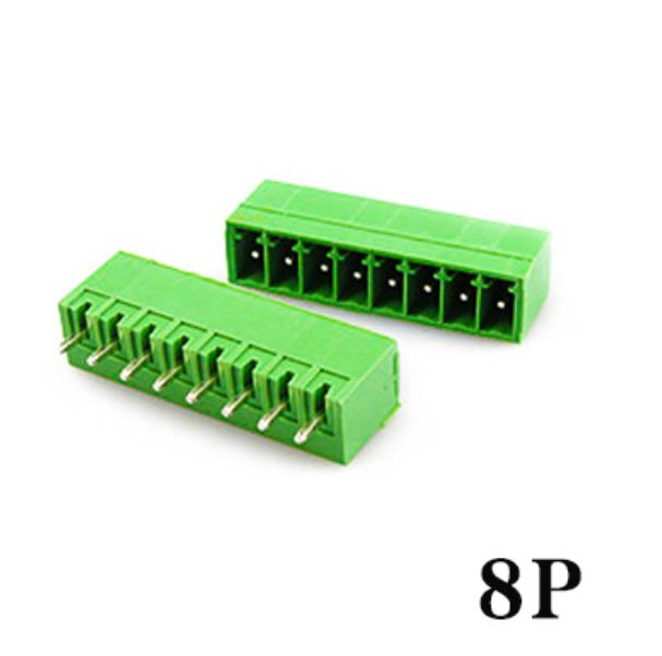 Geçmeli Klemens 8 Pin 3,81mm Erkek 180 Derece
