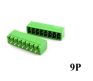 Geçmeli Klemens 9 Pin 3,81mm Erkek 180 Derece