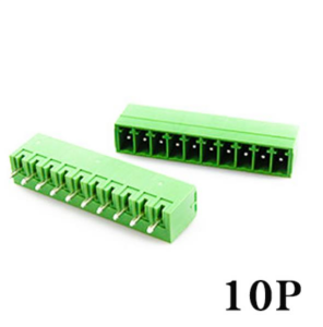 Geçmeli Klemens 10 Pin 3,81mm Erkek 180 Derece