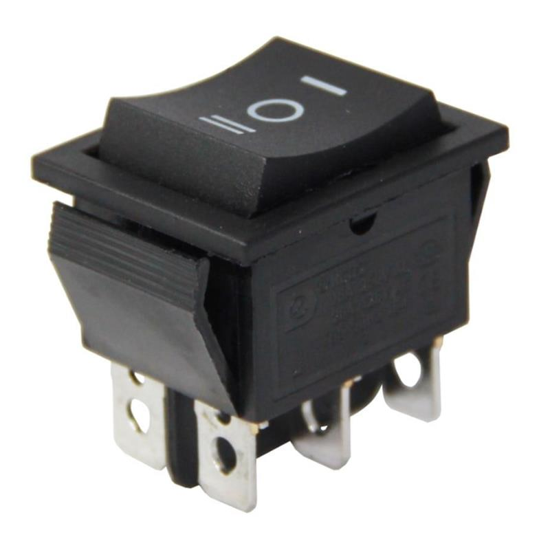 IC-110  Geniş Işıksız Anahtar (On)-Off-(On) 6P Yaylı