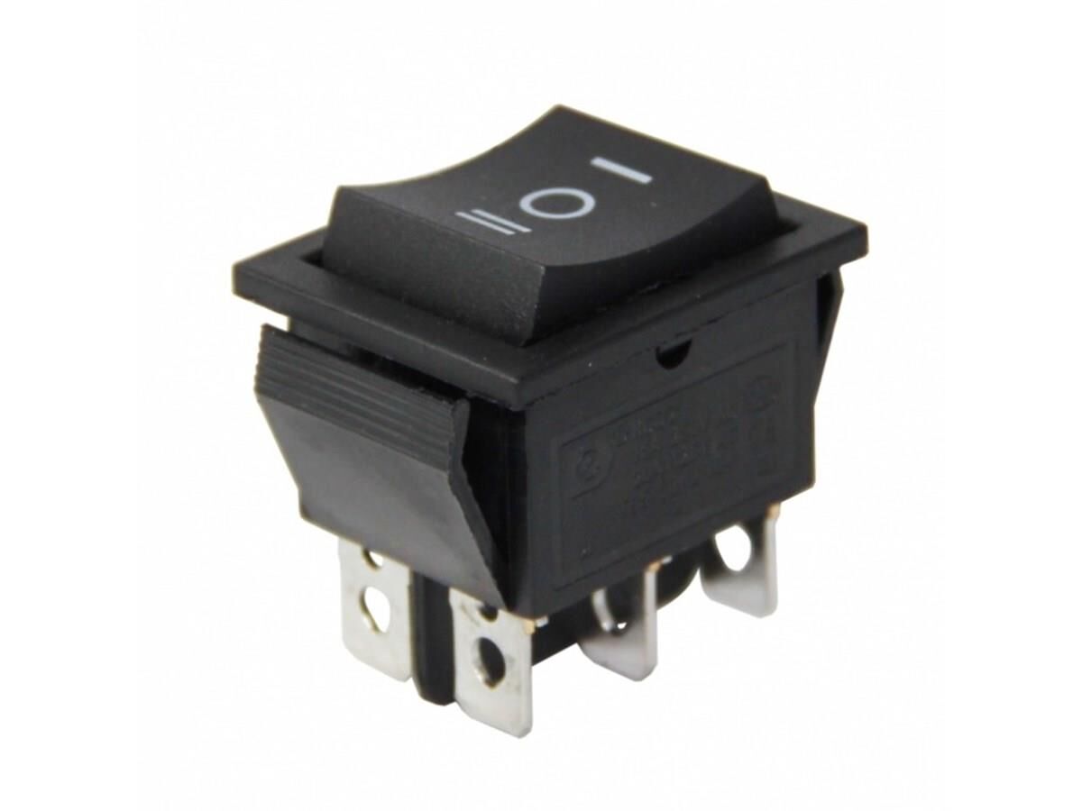 IC-110  Geniş Işıksız Anahtar (On)-Off-(On) 6P Yaylı