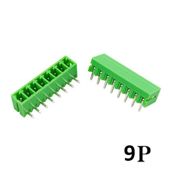Geçmeli Klemens 9 Pin 3,81mm Erkek 90 Derece