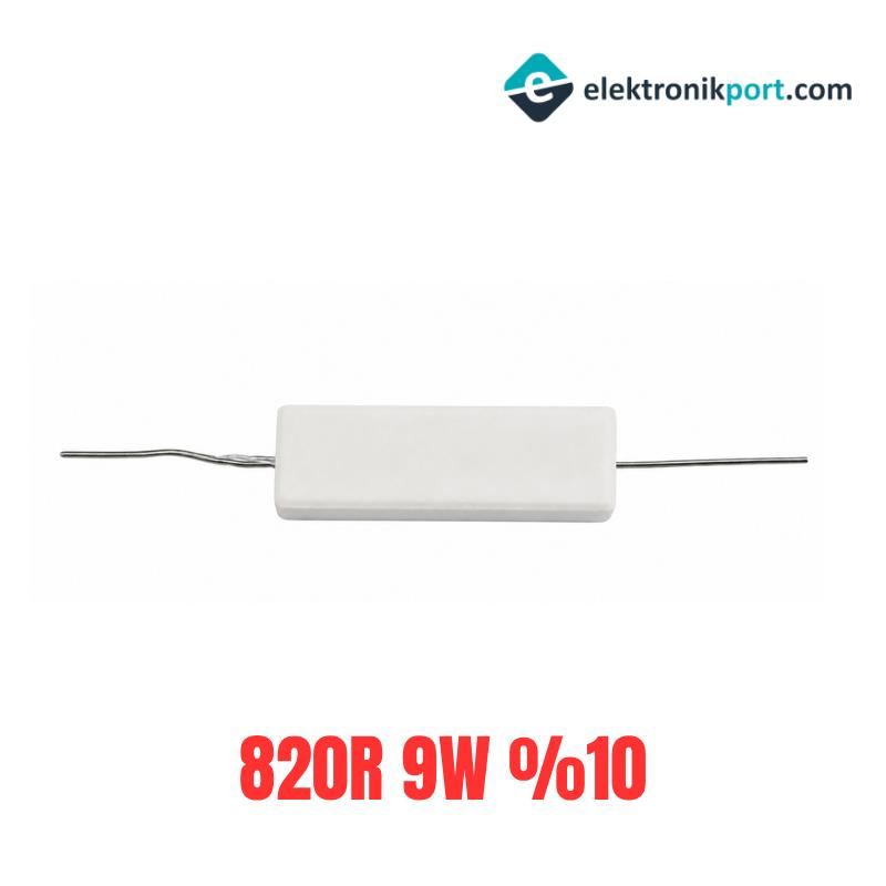 820R 9W %10 Tolerans Taş Direnç