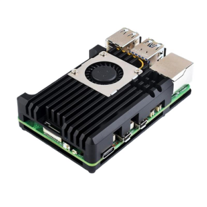 Raspberry Pi 5 için Alüminyum Alaşımlı Kasa (H) Fanlı