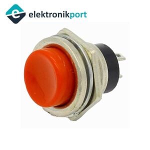 16mm Kırmızı Push Buton Metal DS-212 IC-180