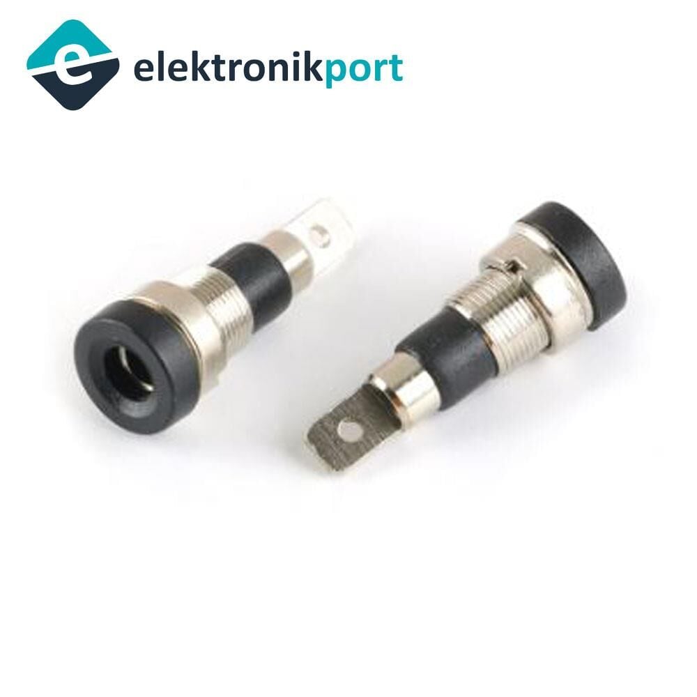 Banana Dişi Jak 4mm Siyah - Female Jack Yüksek Kalite