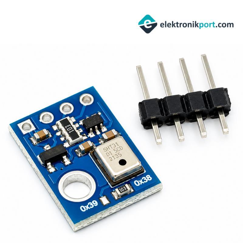 AHT10 Dijital Sıcaklık ve Nem Sensörü Modülü I2C