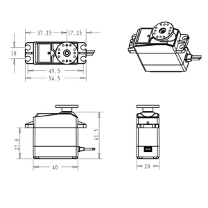 DS3235 35KG Su Geçirmez Dijital Servo Motor