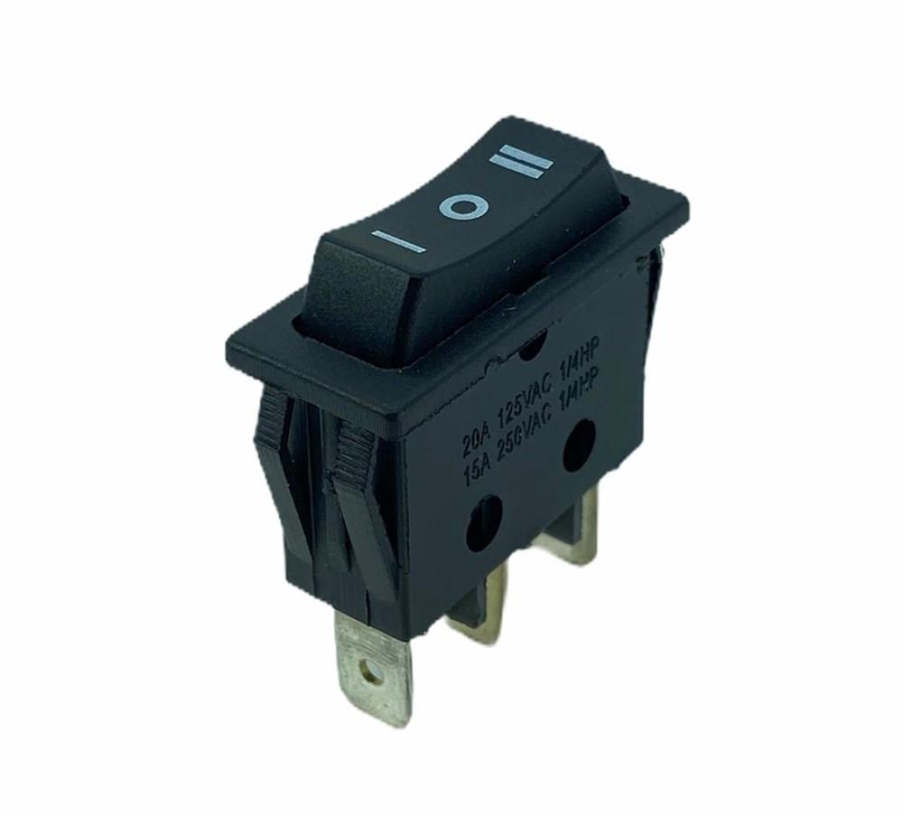 IC-117 Tekli Dar Işıksız Anahtar (On)-Off-(On) 3P Yaylı