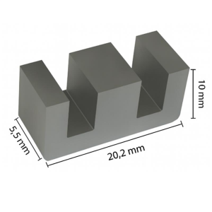 Ferrit Nüveli Bobin Çekirdeği E-20 (E Tipi Ferrit Core)