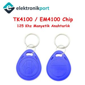 Manyetik Anahtarlık Mavi Göstergeç 125 Khz Proximity RFID