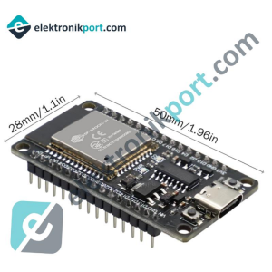 ESP32-WROOM CH340 Wifi ve Bluetooth Modülü - Type C