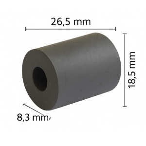 Ferrit Nüveli Silindirik Bobin Çekirdeği 26,5 × 18,5 × 8,3 mm (Ferrit Bead Core)