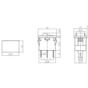 IC-118A  Mini Işıklı Anh. Nokta Ledli 12V