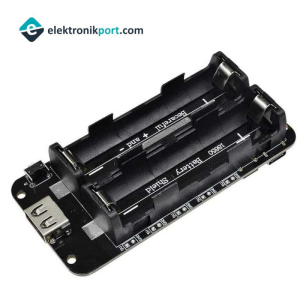 2'li 18650 Lityum Pil Yuvası V8 Mikro USB