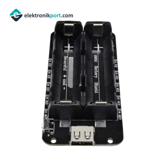 2'li 18650 Lityum Pil Yuvası V8 Mikro USB