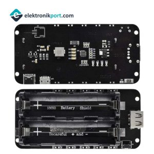 2'li 18650 Lityum Pil Yuvası V8 Mikro USB