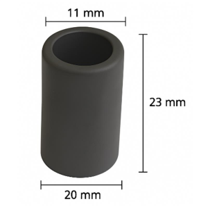 Ferrit Nüveli Silindirik Tüp Çekirdeği 23 × 20 × 11 mm (Ferrit Tube Core)