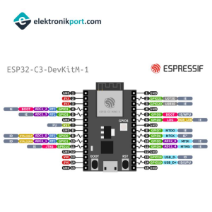 ESP32-C3-MINI-1 Wi-Fi Bluetooth Geliştirme Kartı