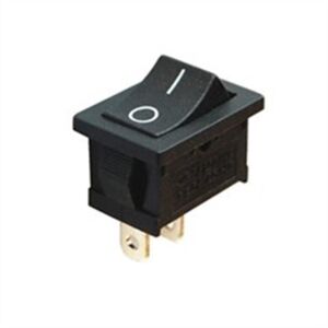 IC-120-0  Mini Işıksız Anahtar On-Off 2P Siyah C Kalite