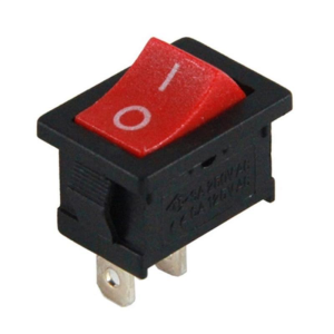 IC-120A  Mini Işıksız Anahtar On-Off 2P Kırmızı