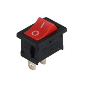 IC-120A  Mini Işıksız Anahtar On-Off 2P Kırmızı