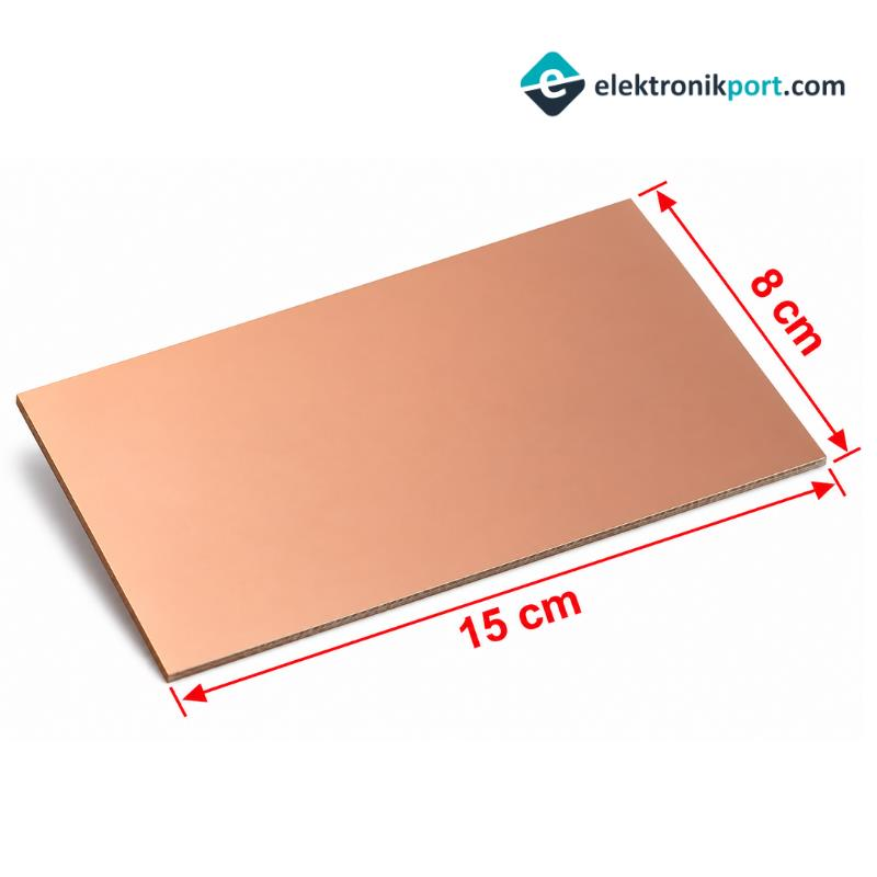 Bakır Plaket Çift Taraflı 15x8 FR4