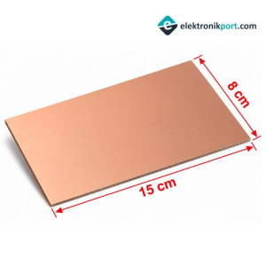 Bakır Plaket Çift Taraflı 15x8 FR4