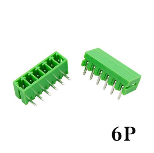 Geçmeli Klemens 6 Pin 3,81mm Erkek 90 Derece