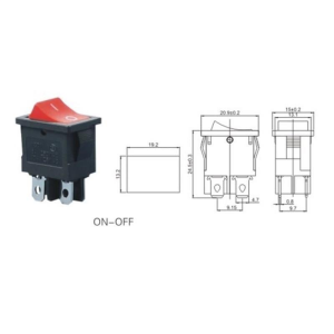 IC-122  Mini Işıksız Anahtar On-Off 4P