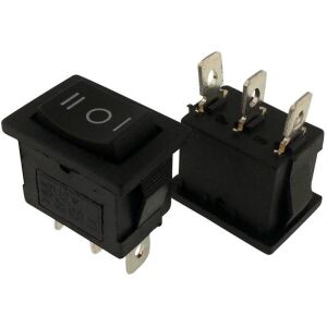 IC-123A  Mini Işıksız Anahtar (On)-Off-(On) 3P Yaylı
