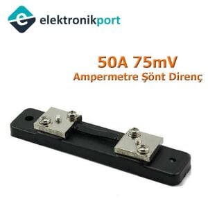 DC Ampermetre Şönt 50a 75mv Şönt Direnç Shunt