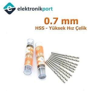 Matkap Ucu 0,7mm (HSS Yüksek Hız Çelik )