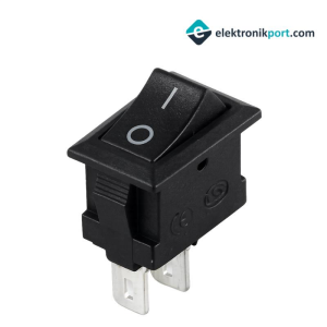 IC-125B  Mini (S) Işıksız Anahtar On-Off 2P Siyah
